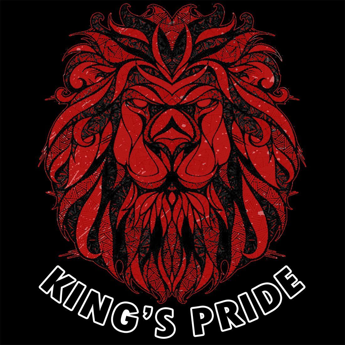Black and Red Lion Logo