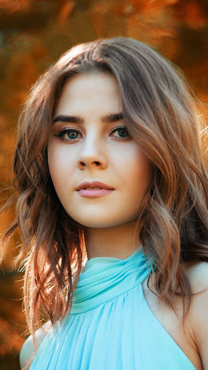 Blur, portrait, woman model, outdoor, 720x1280 wallpaper. Most beautiful faces, Beauty girl, Perfect skin