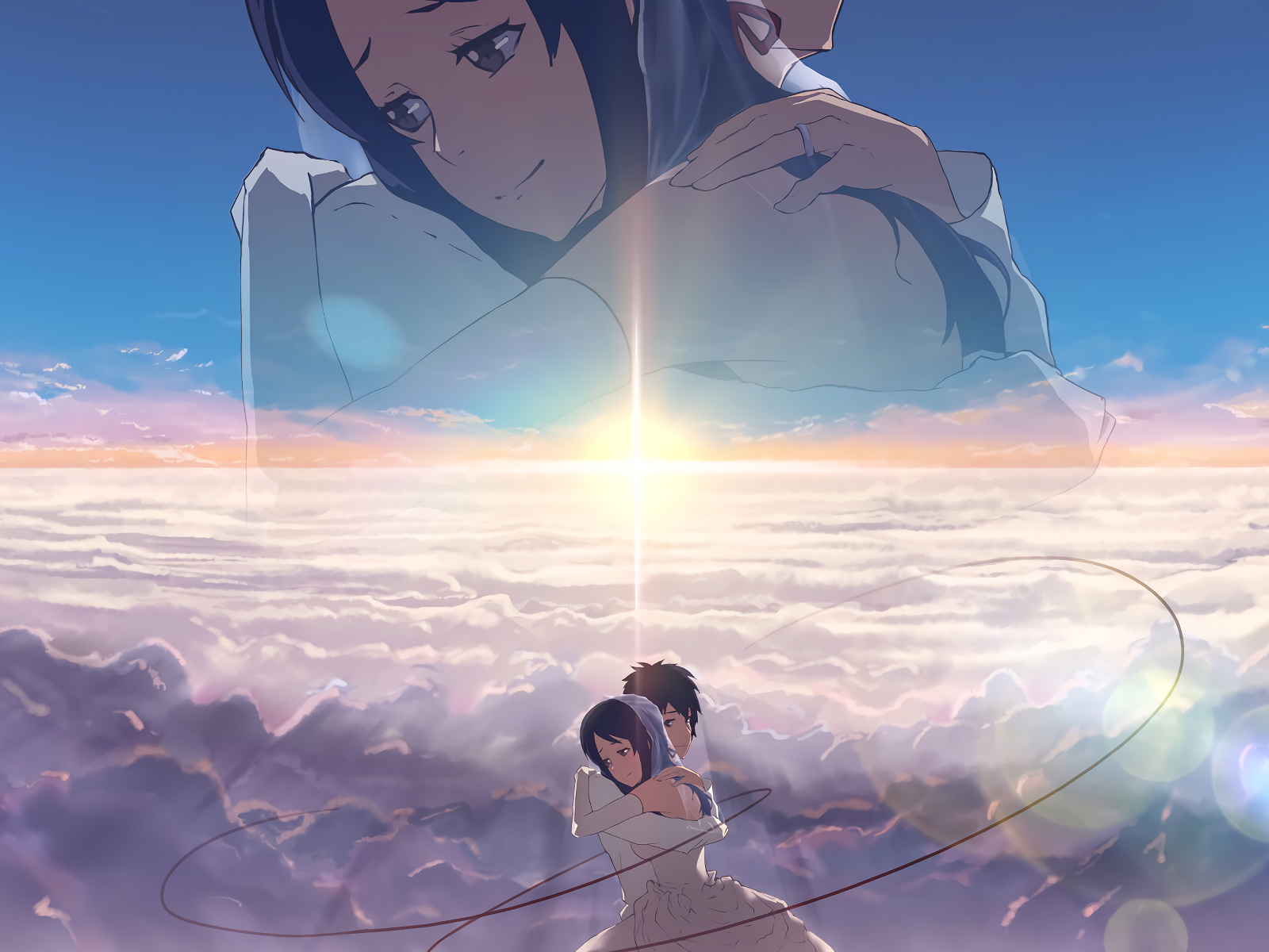Desktop Wallpaper Mitsuha Miyamizu And Taki Tachibana Of Kimi No Na Wa. Anime, HD Image, Picture, Background, 3 Dgx6