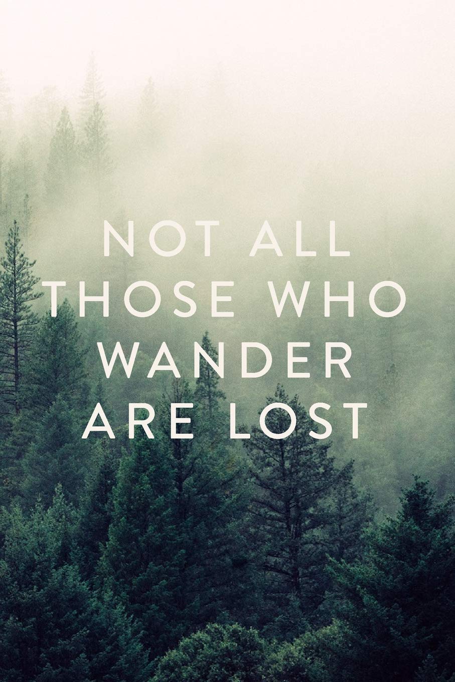 Not All Those Who Wander Are Lost: Journal, Notebook, Diary, 6x9 Lined Pages, 150 Pages: Creative Notebooks: 9781544020044: Books