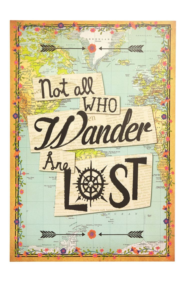 Celromance: iPhone Not All Those Who Wander Are Lost Wallpaper