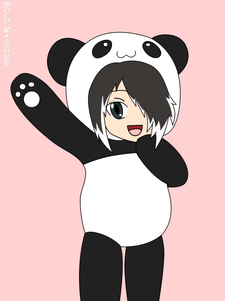 Anime Panda Boy And Girl