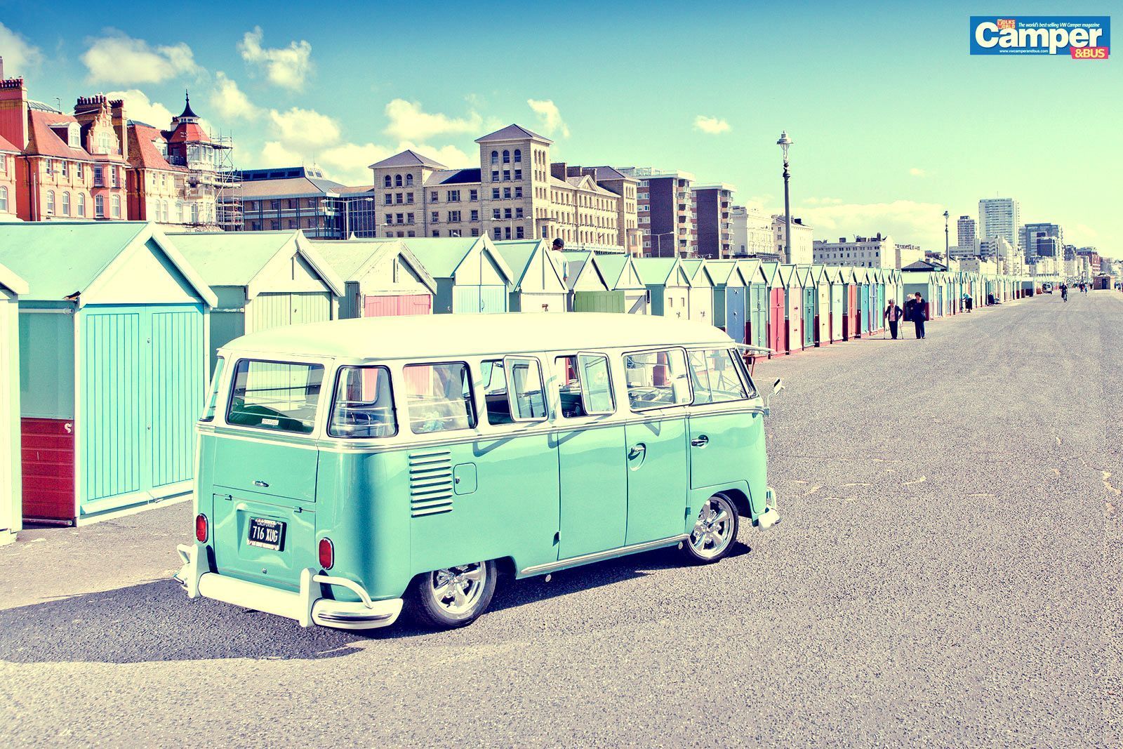 Beach VW Van Wallpaper