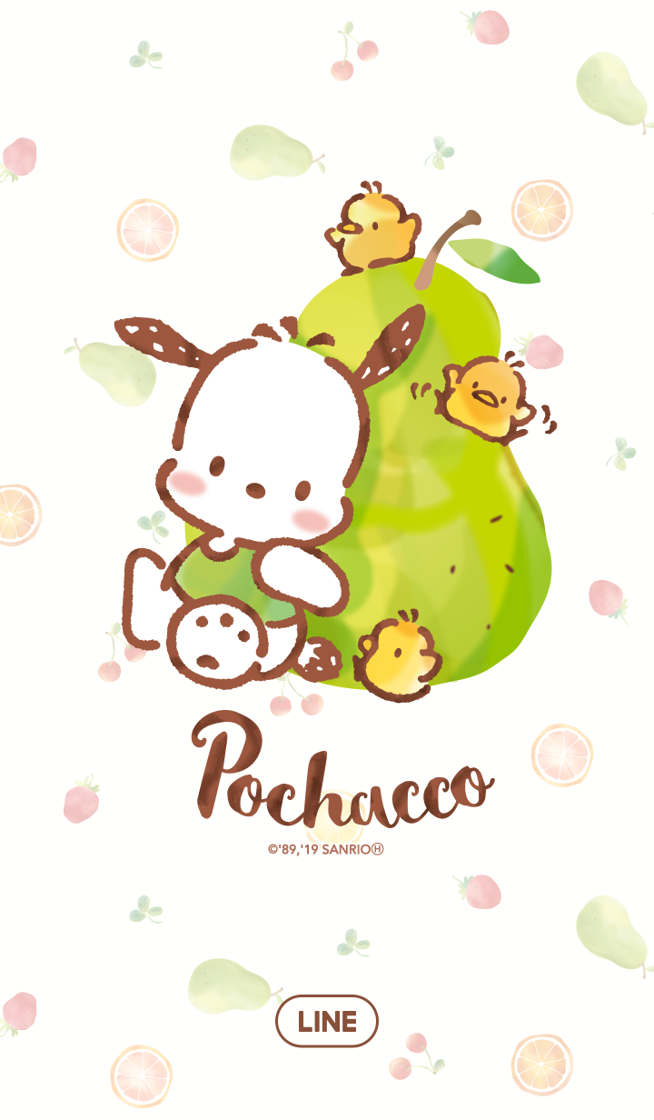 Pochacco: Fruits Market. Hello kitty picture, Cute cartoon wallpaper, Hello kitty characters