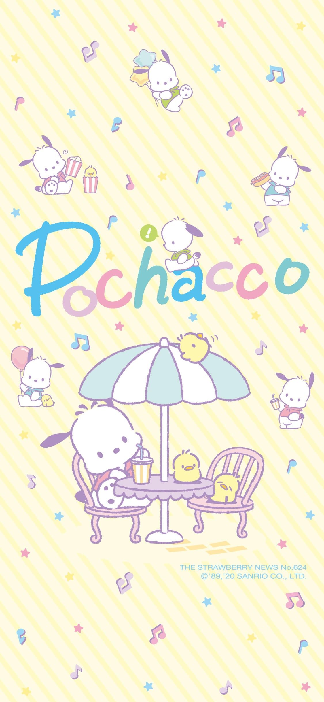 Pochacco Wallpaper. Sanrio wallpaper, Cute kawaii drawings, Disney wallpaper