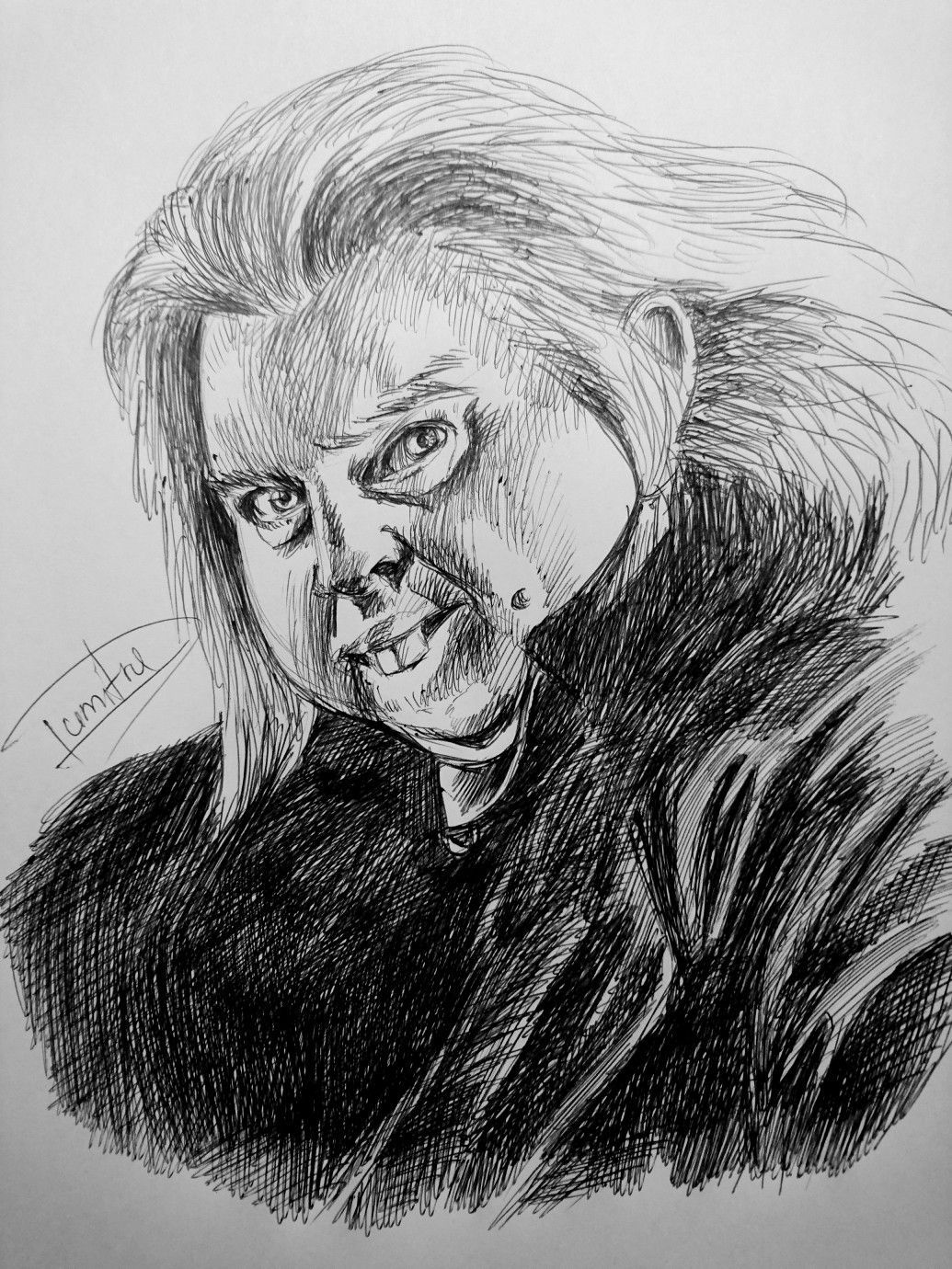 Peter Pettigrew for Harry Potter in portrait draw graphic Sketch!. Harry potter art drawings, Watercolor sketch, Portrait drawing