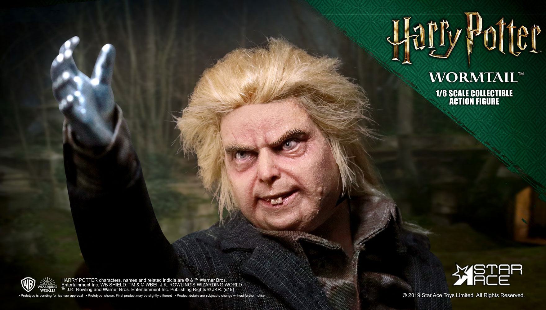 Harry Potter My Favourite Movie Action Figure 1 6 Wormtail (Peter Pettigrew). Olleke Wizarding Shop Brugge Sluis Maastricht London
