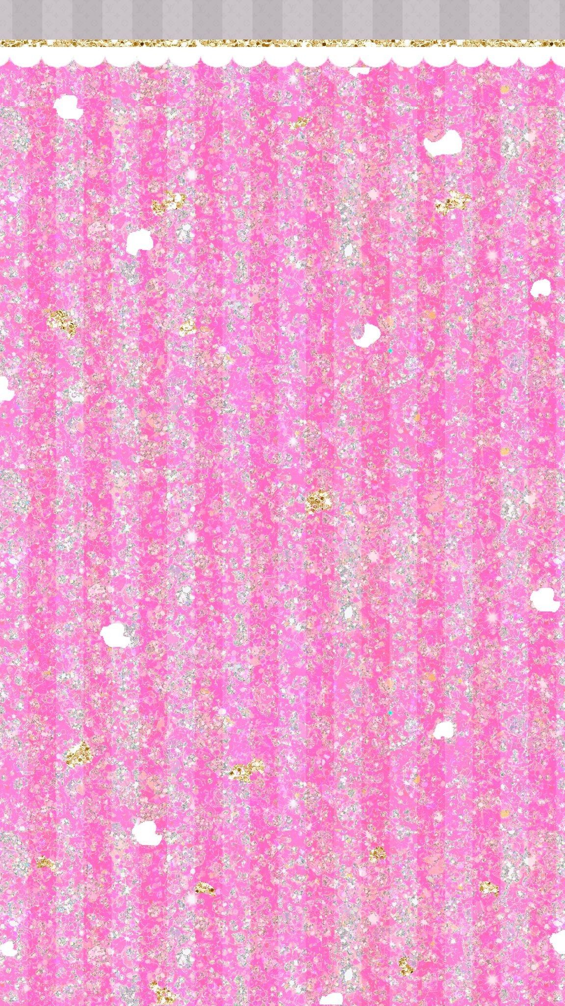 Pink Glitter Girly Desktop Wallpaper