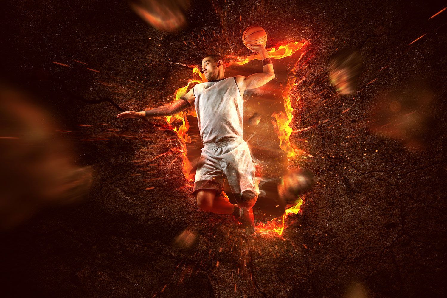 Basketball On Fire Wallpapers - Wallpaper Cave
