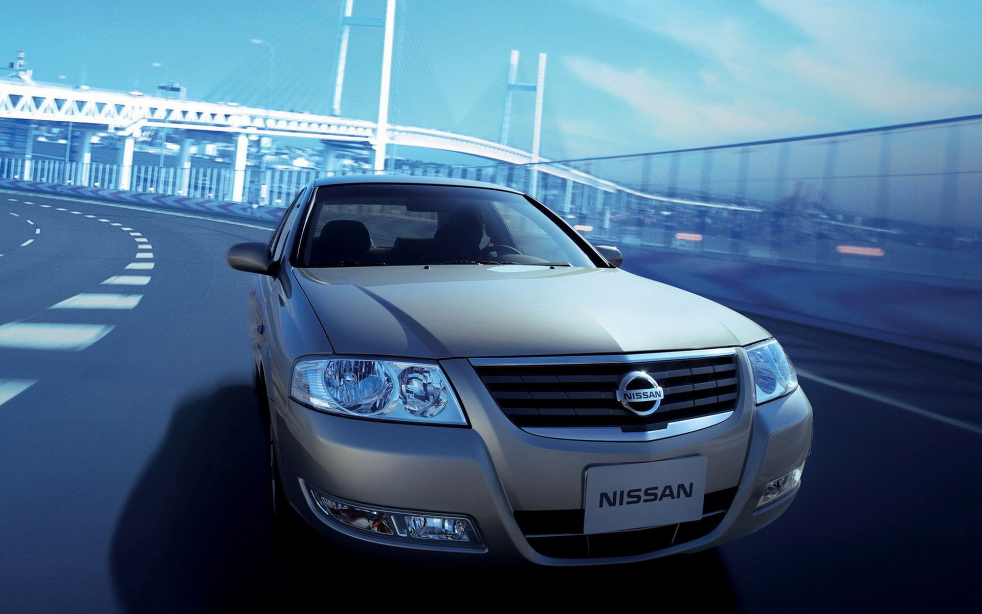 Nissan Sunny in motion Desktop wallpaper 1920x1200