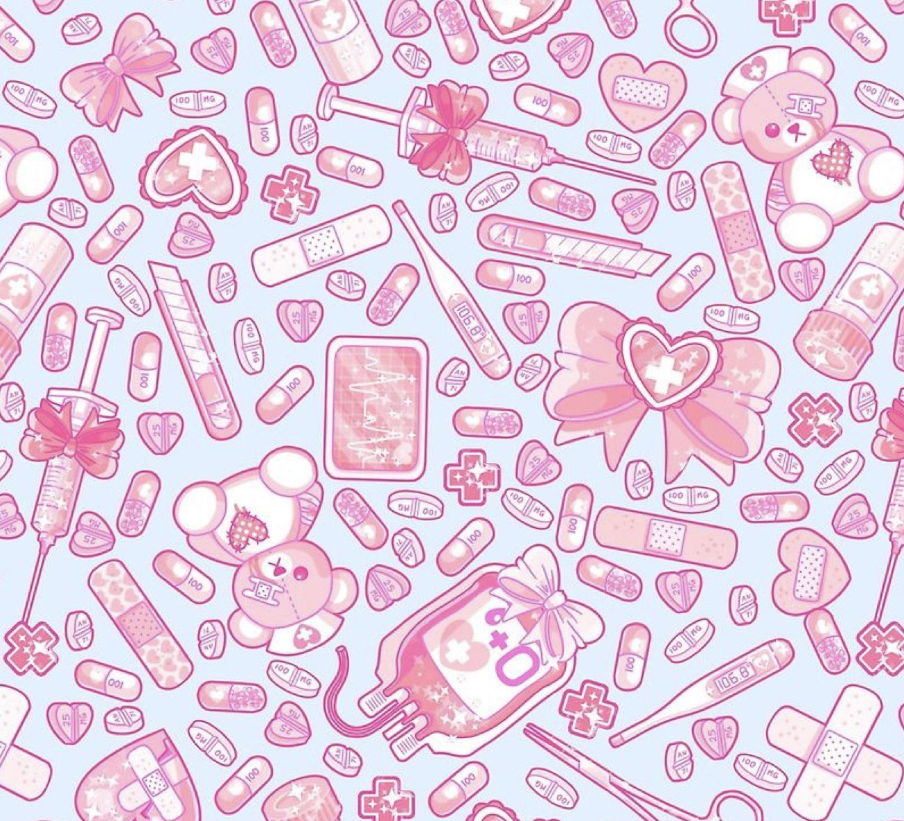 Goth Pink Aesthetic Wallpaper