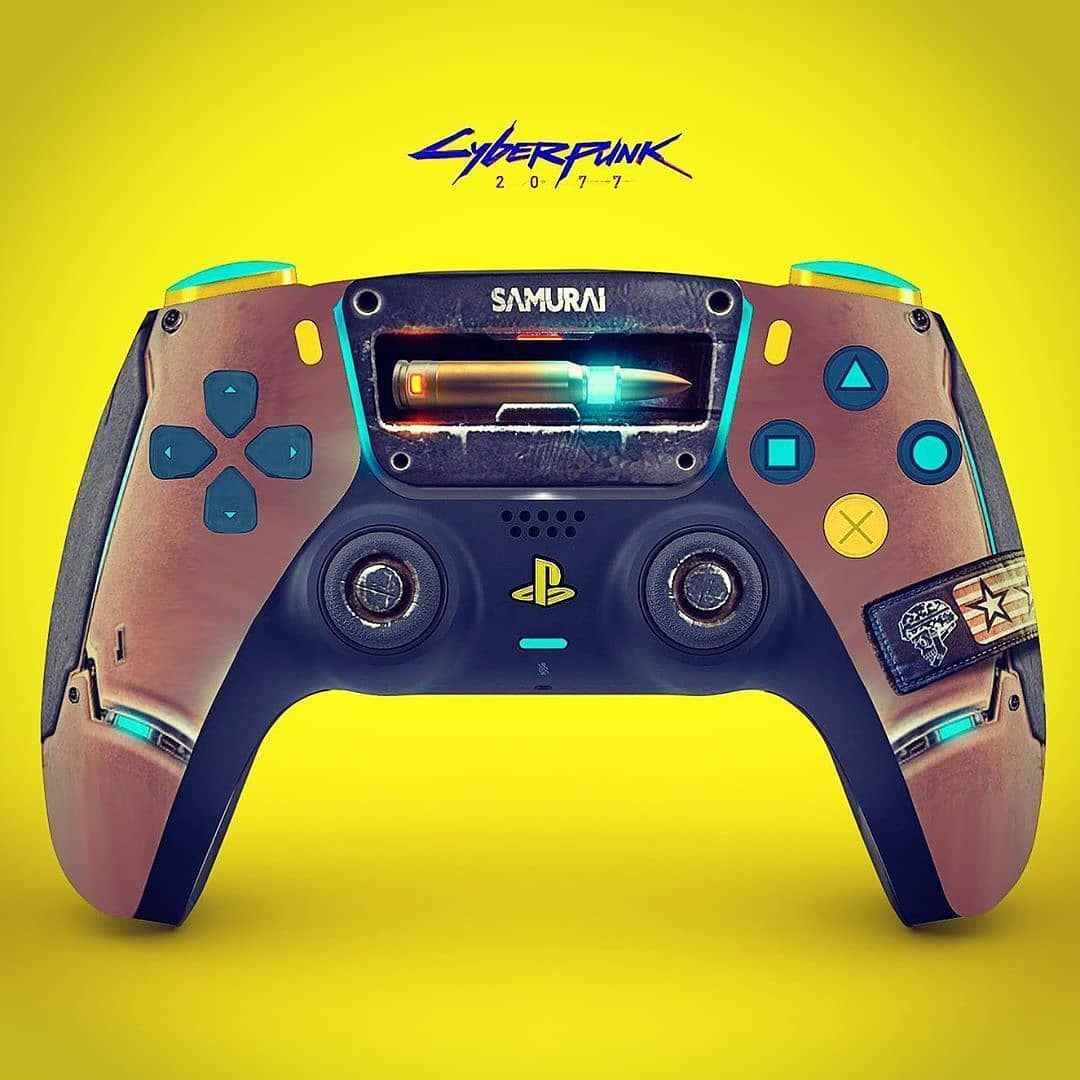 PS5 controller cyberpunk 2077. Ps4 game console, Gaming accessories, Boys game room