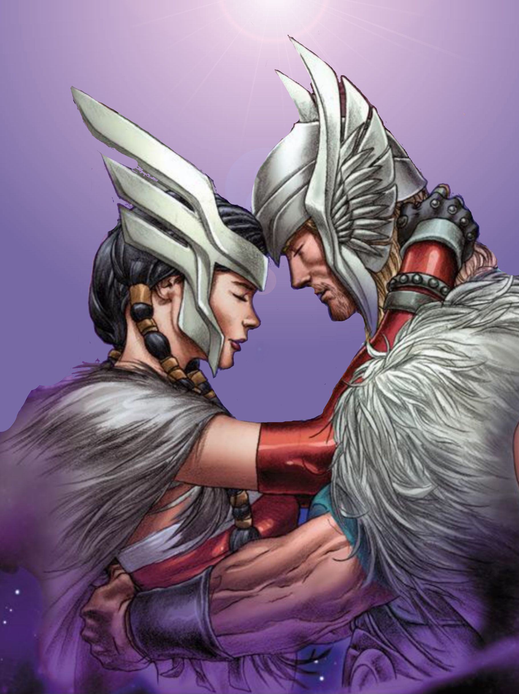 Lady Sif & Thor. Marvel comics art, Marvel comic character, Asgard marvel