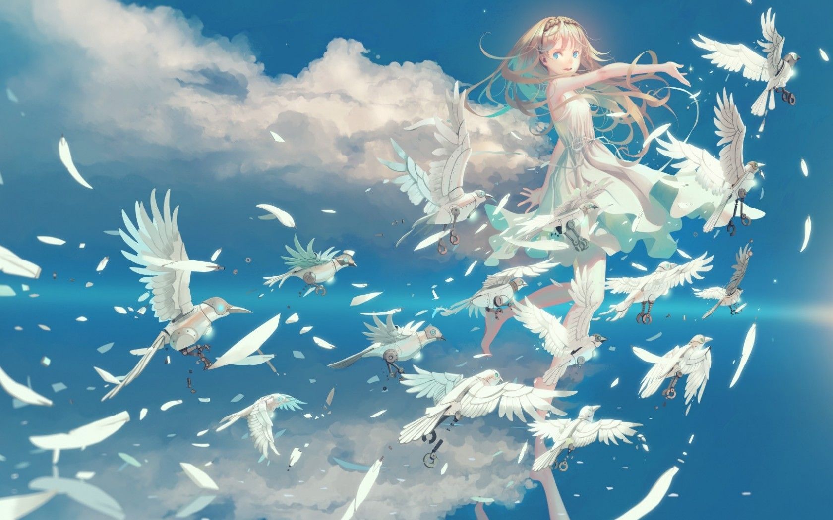 Anime Flying Girls Wallpapers - Wallpaper Cave