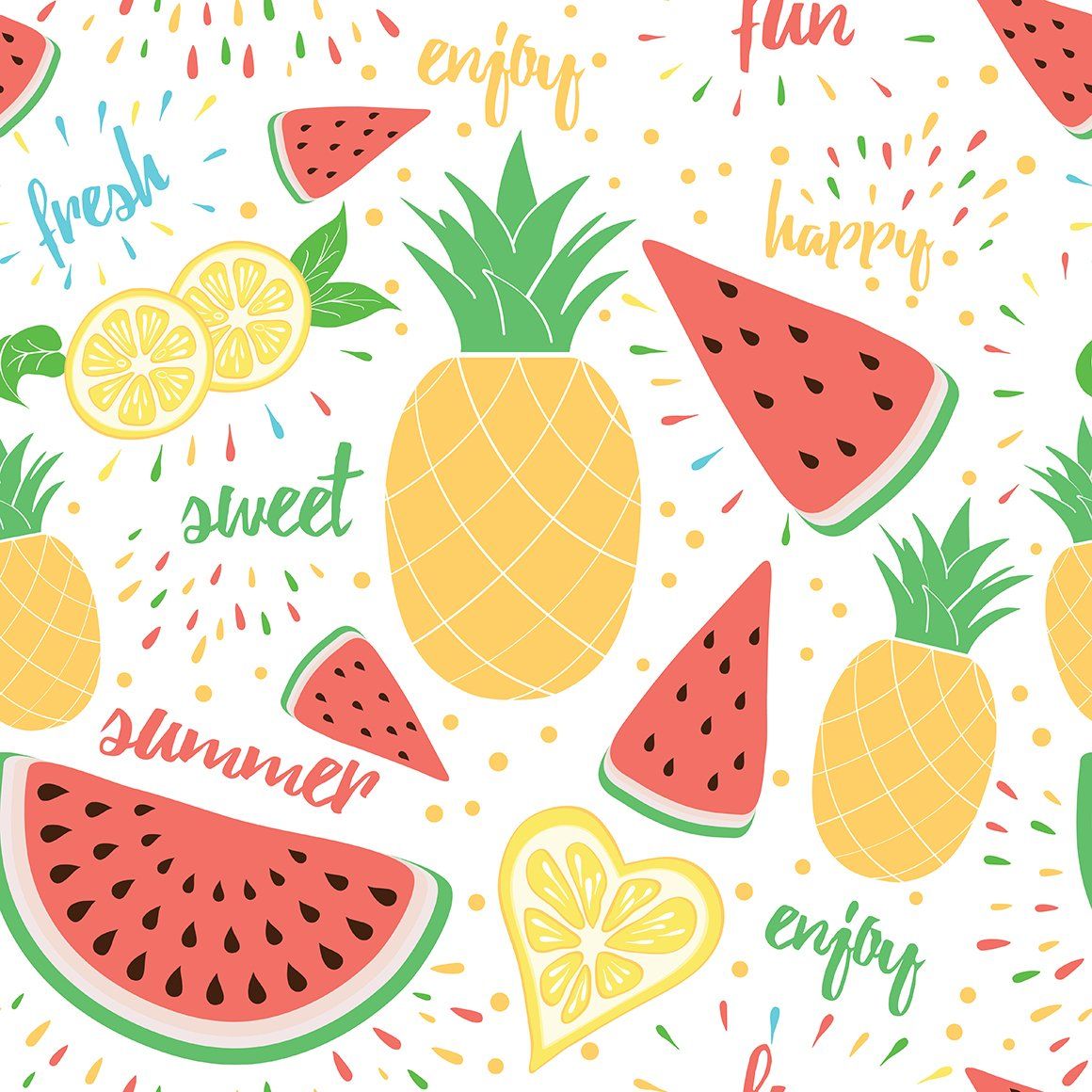 Tropical Fruits. Fruit wallpaper, Fruit illustration, Fruit cartoon