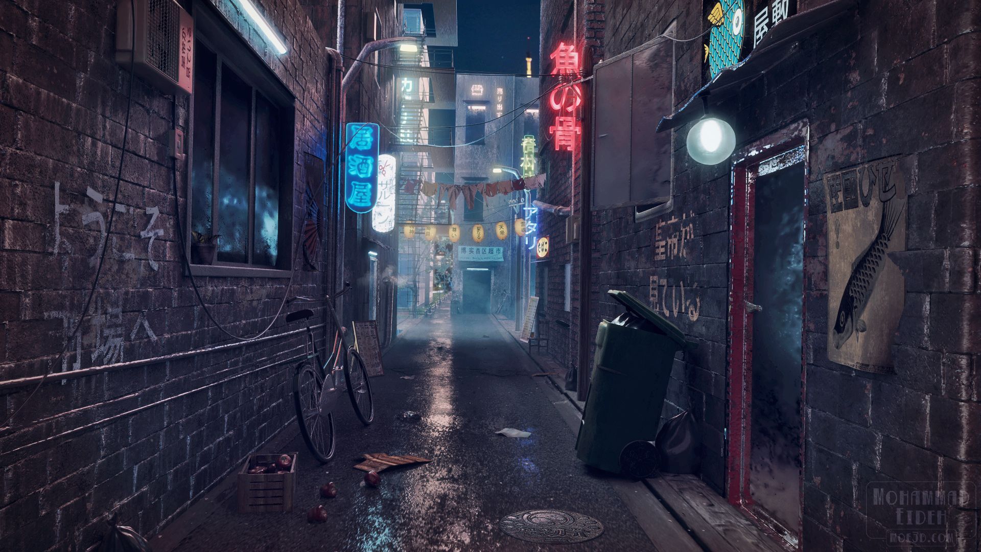 Alleyway Background