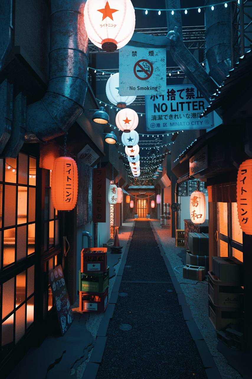 Japan Alley wallpaper