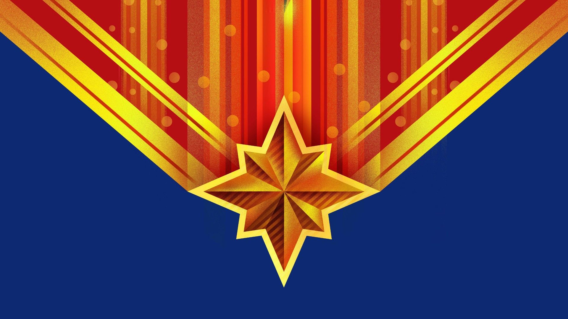 Captain Marvel Logo Wallpaper