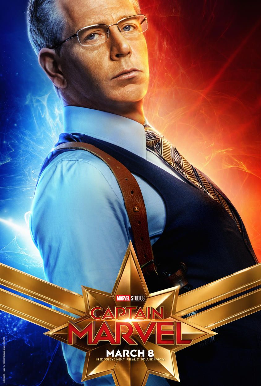 Captain Marvel Character Posters. Carol Danvers, Goose the Cat, & More
