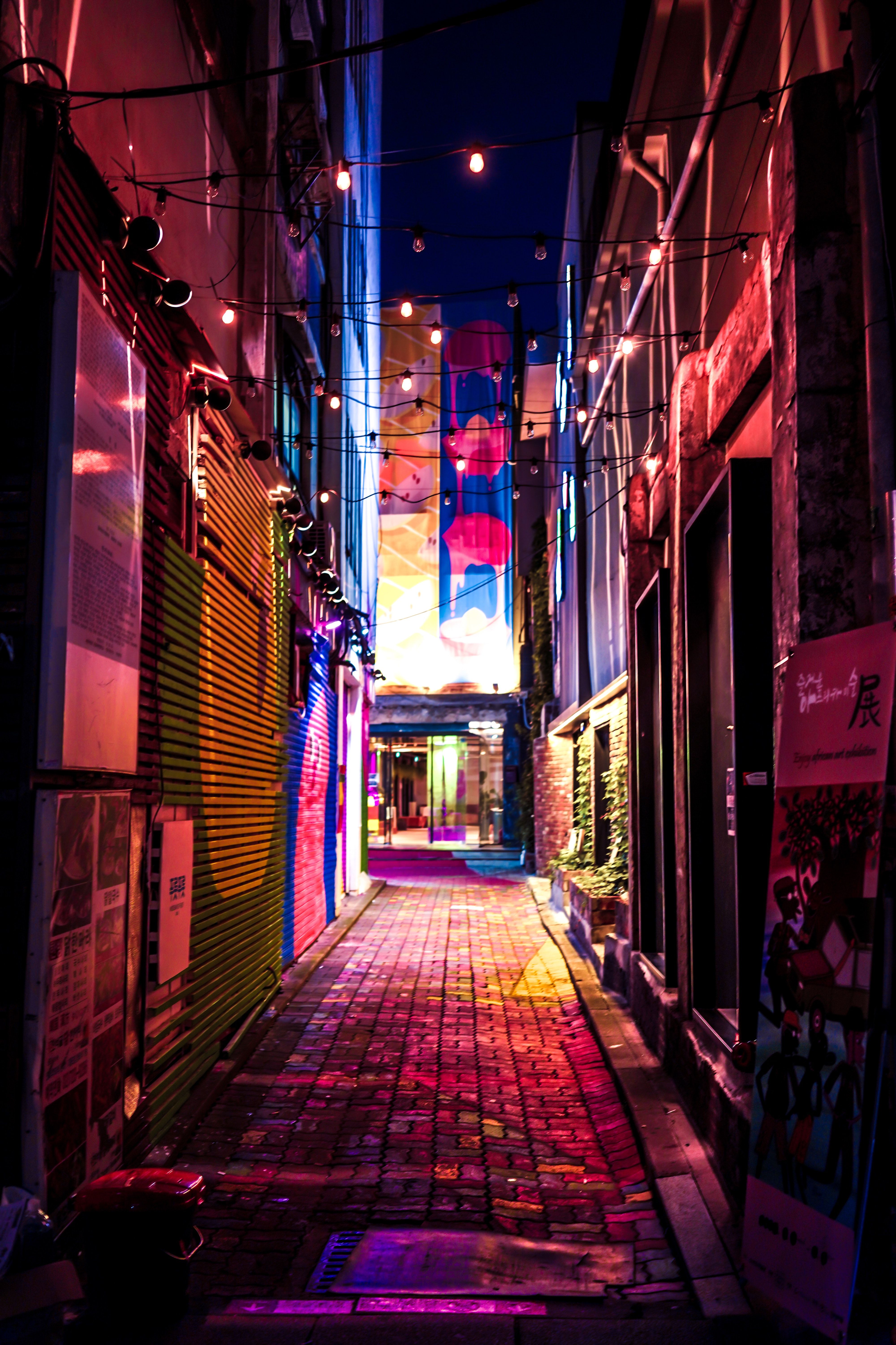 Lighted Up Alleyway · Free