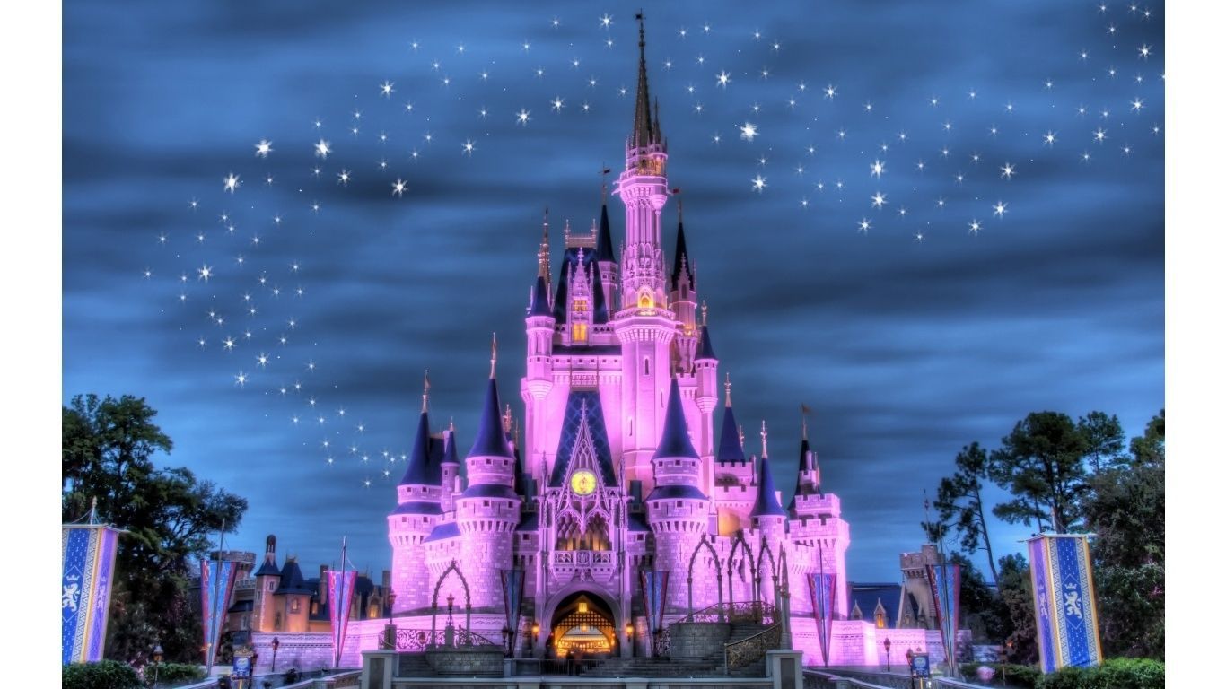 Latest Disney World Castle Wallpaper FULL HD 1080p For PC Background. Disney world castle, Castle mural, Disney castle