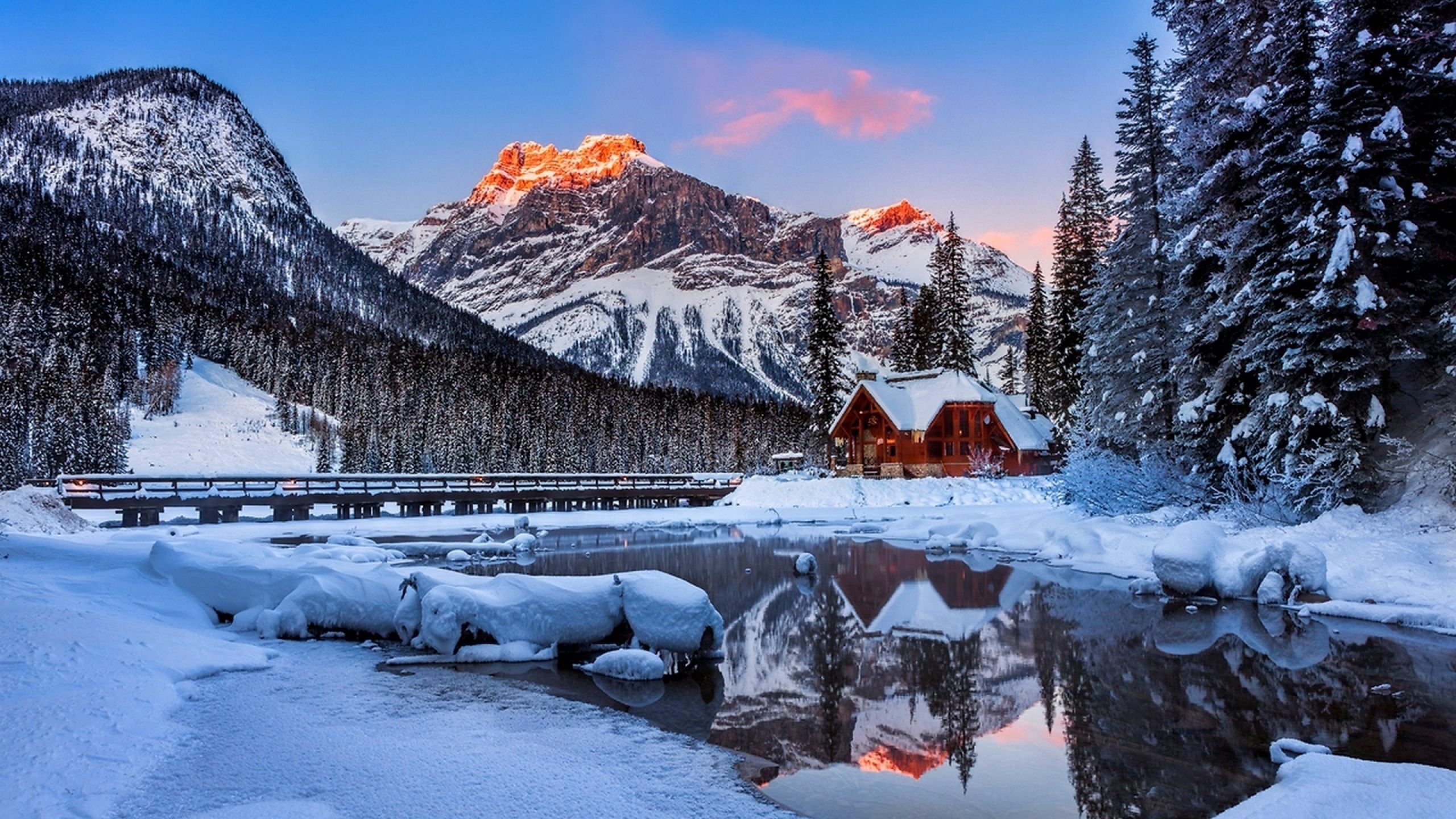 Beautiful Winter Mountain Landscapes Wallpaper