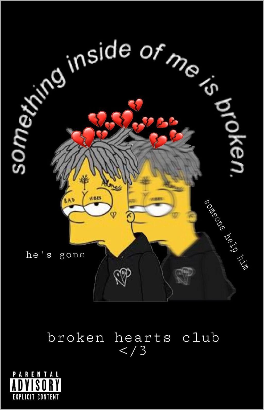 Bart Simpson Depressed Broken Heart