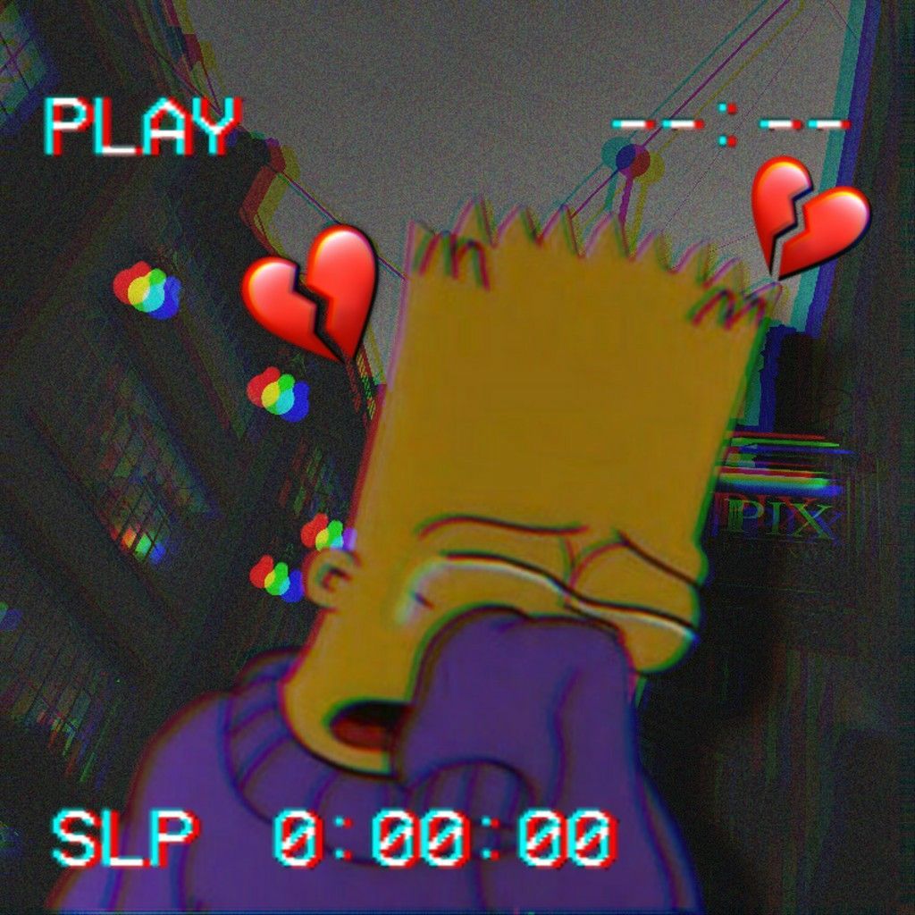 Bart sad by Jules_moon, bart simpson broken heart HD phone