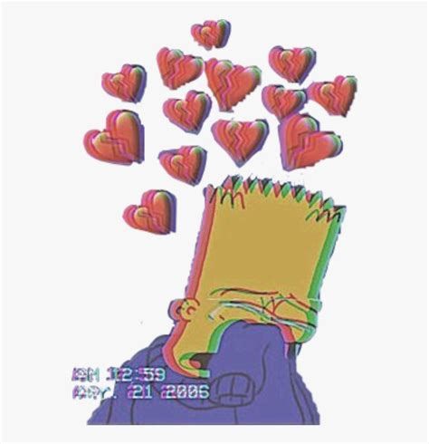 Broken Hearts Sad Bart Simpson Edits
