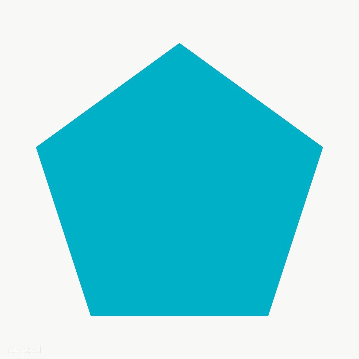 Blue pentagon geometric shape transparent png. free image / NingZk V. Geometric shapes, Printable designs, Geometric