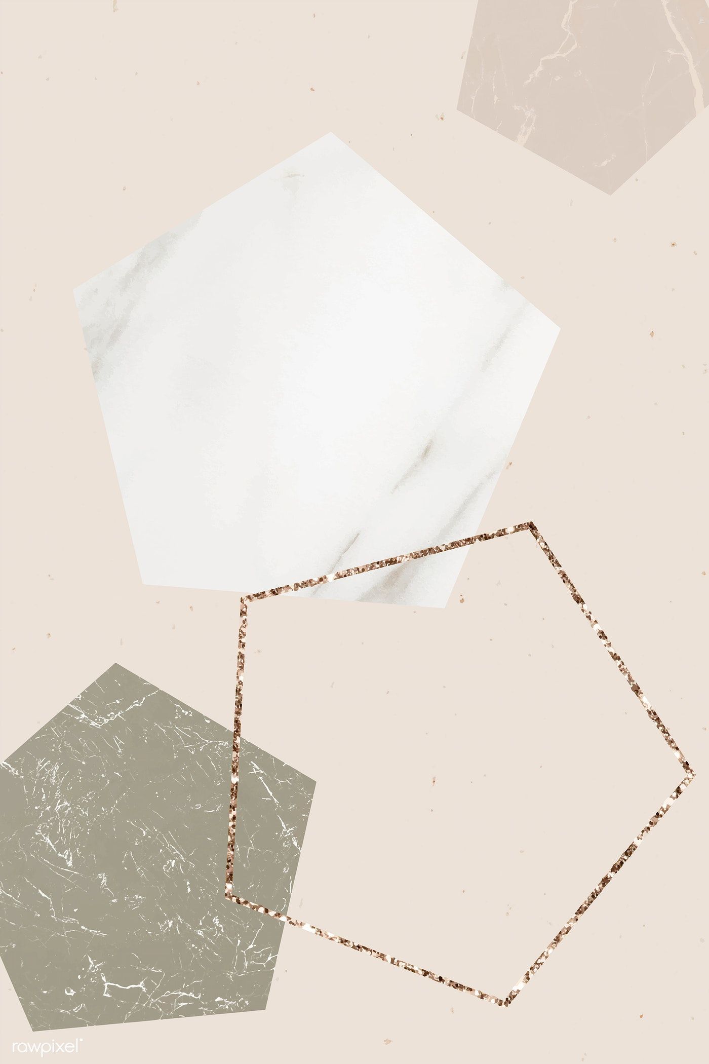 Download premium vector of Shimmering pentagon frame collection vector. Frame collection, Geometric art prints, iPhone wallpaper fall