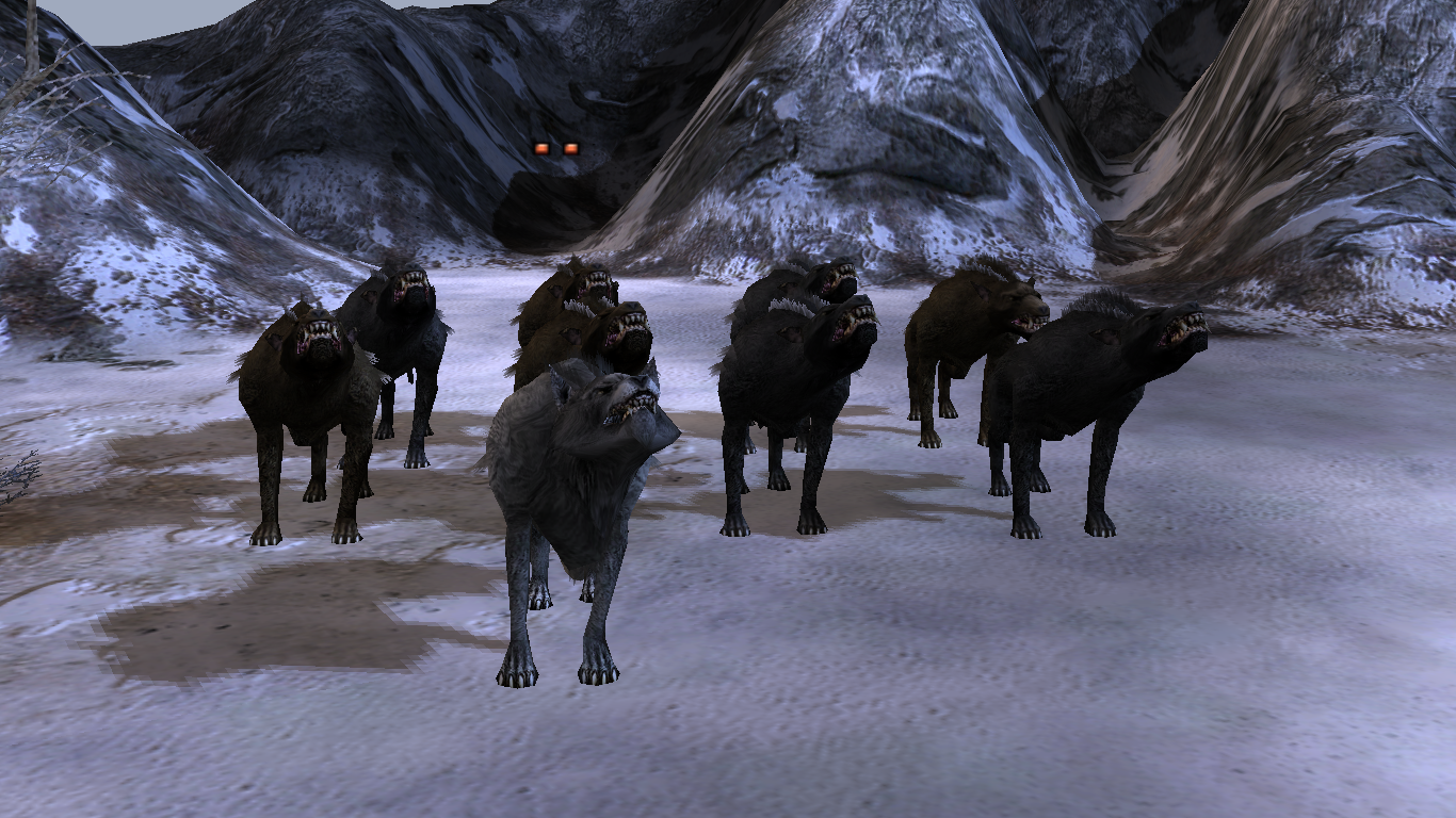 Warg Pack (Misty Mountains). Age of the Ring Mod
