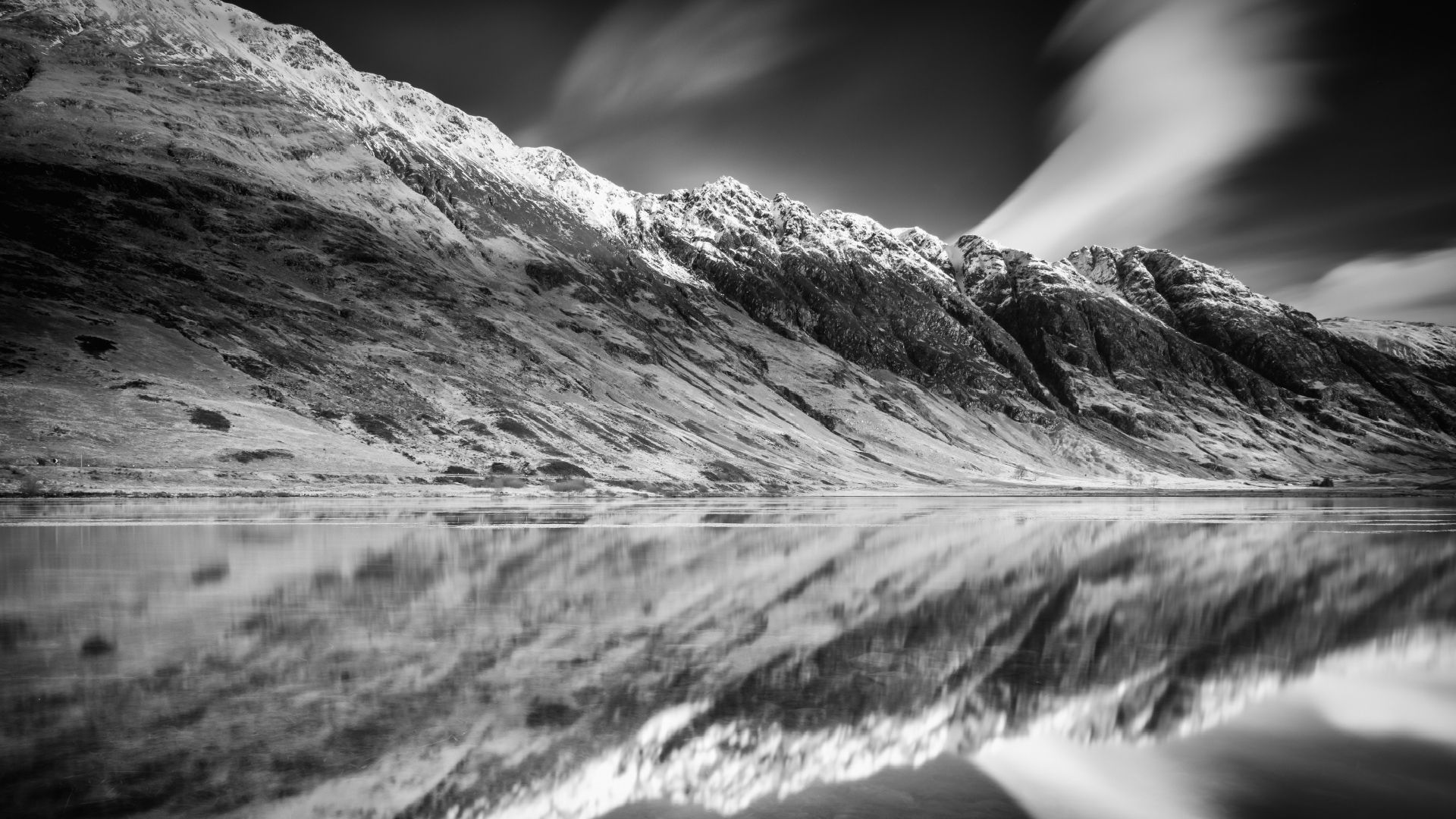 Beautiful Scottish Mountains Winter Landscape. HQ Image Free Wallpaper