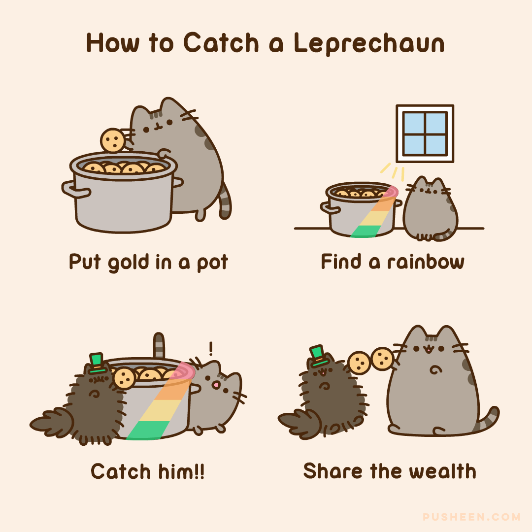Pusheen, St. Patrick's Day