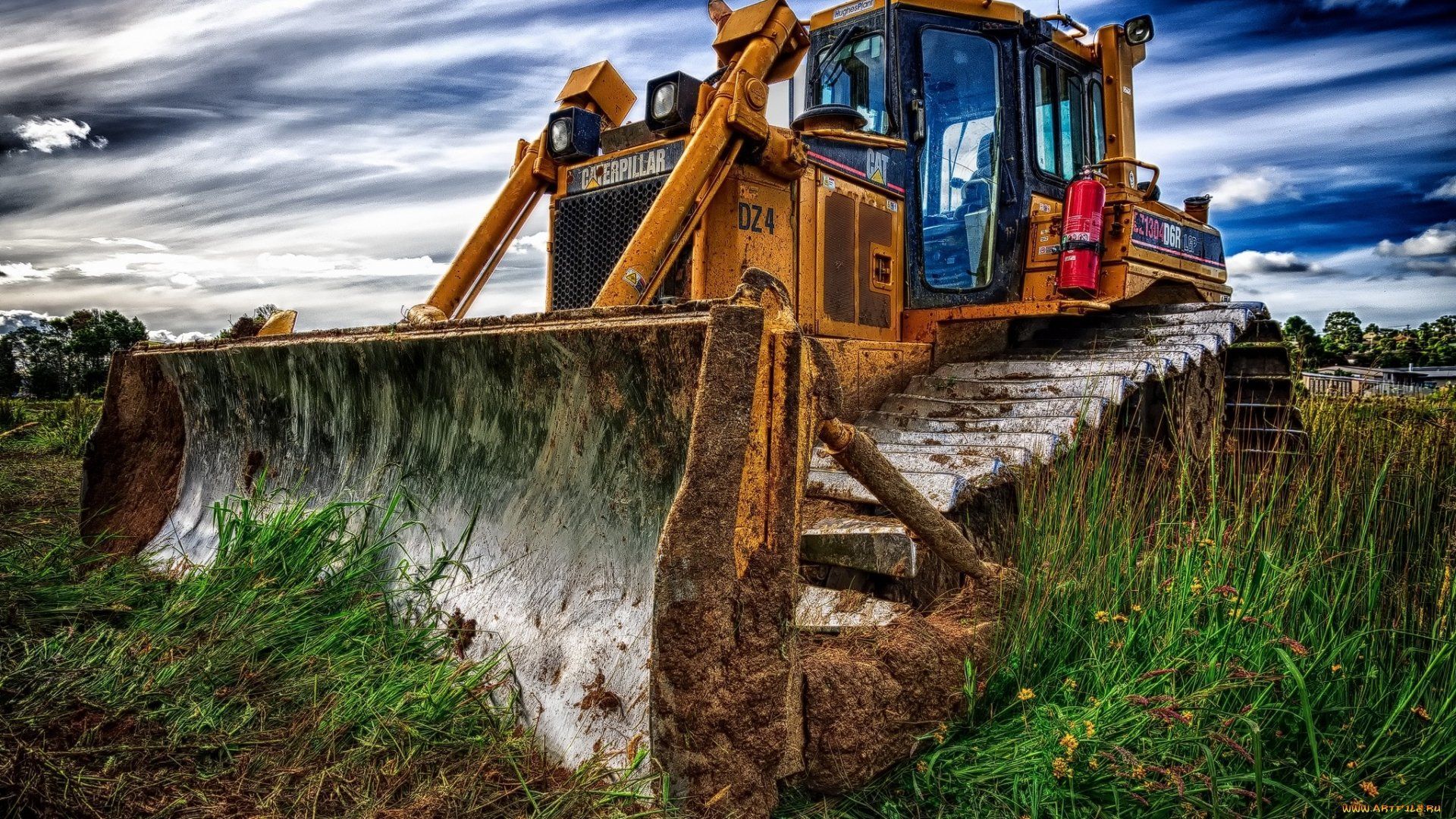 Bulldozer Wallpaper. Cat machines, Bulldozer, Hdr photography