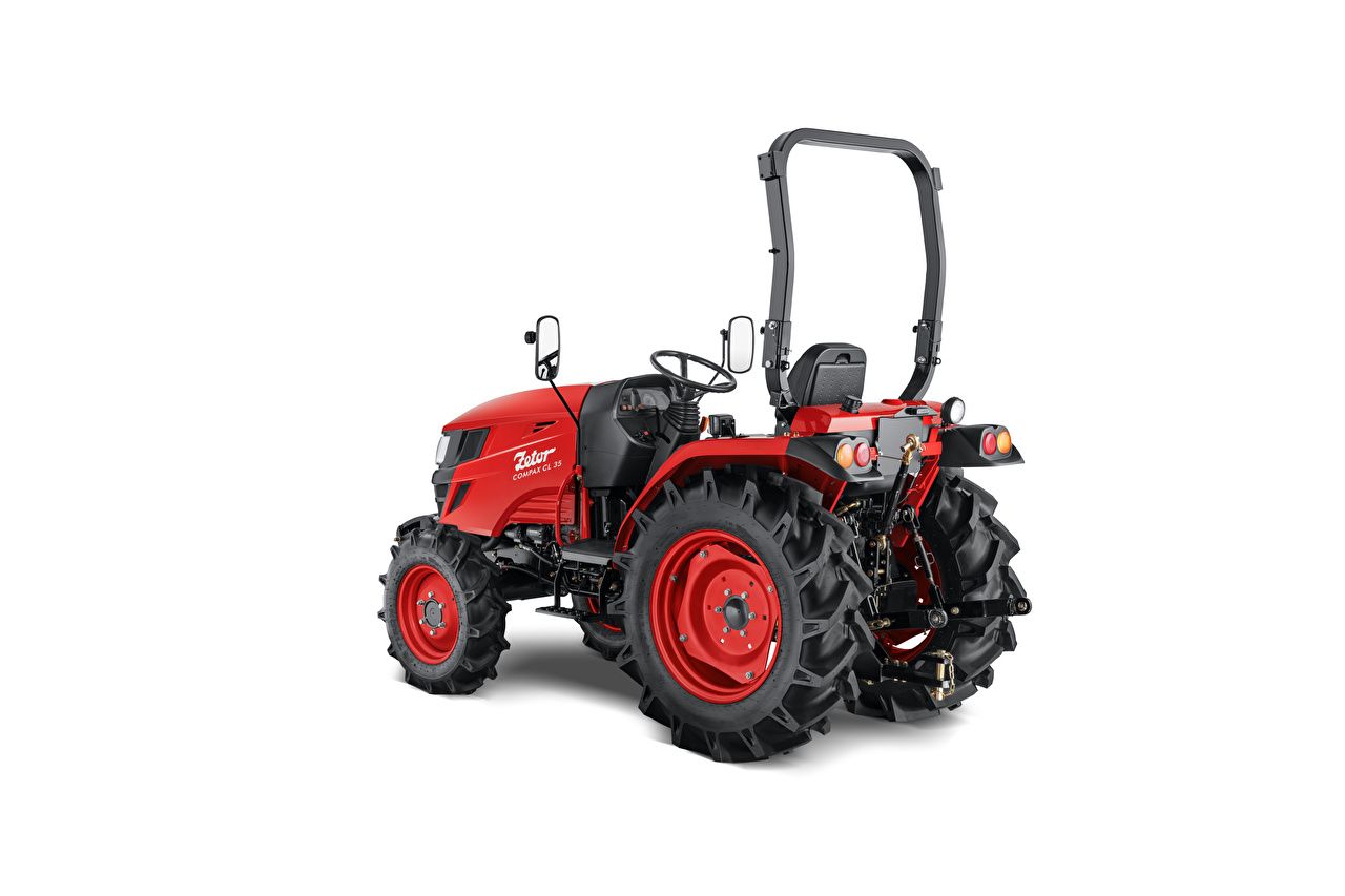 Desktop Wallpaper Tractor Zetor Compax CL 35, 2020 Red White