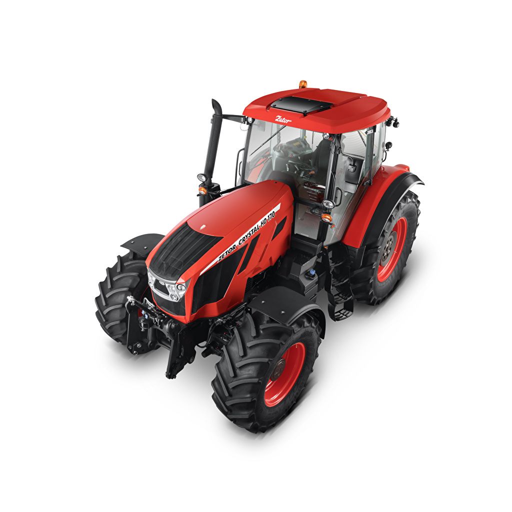 Photos tractors Zetor Crystal HD 170, 2018 Red From above White
