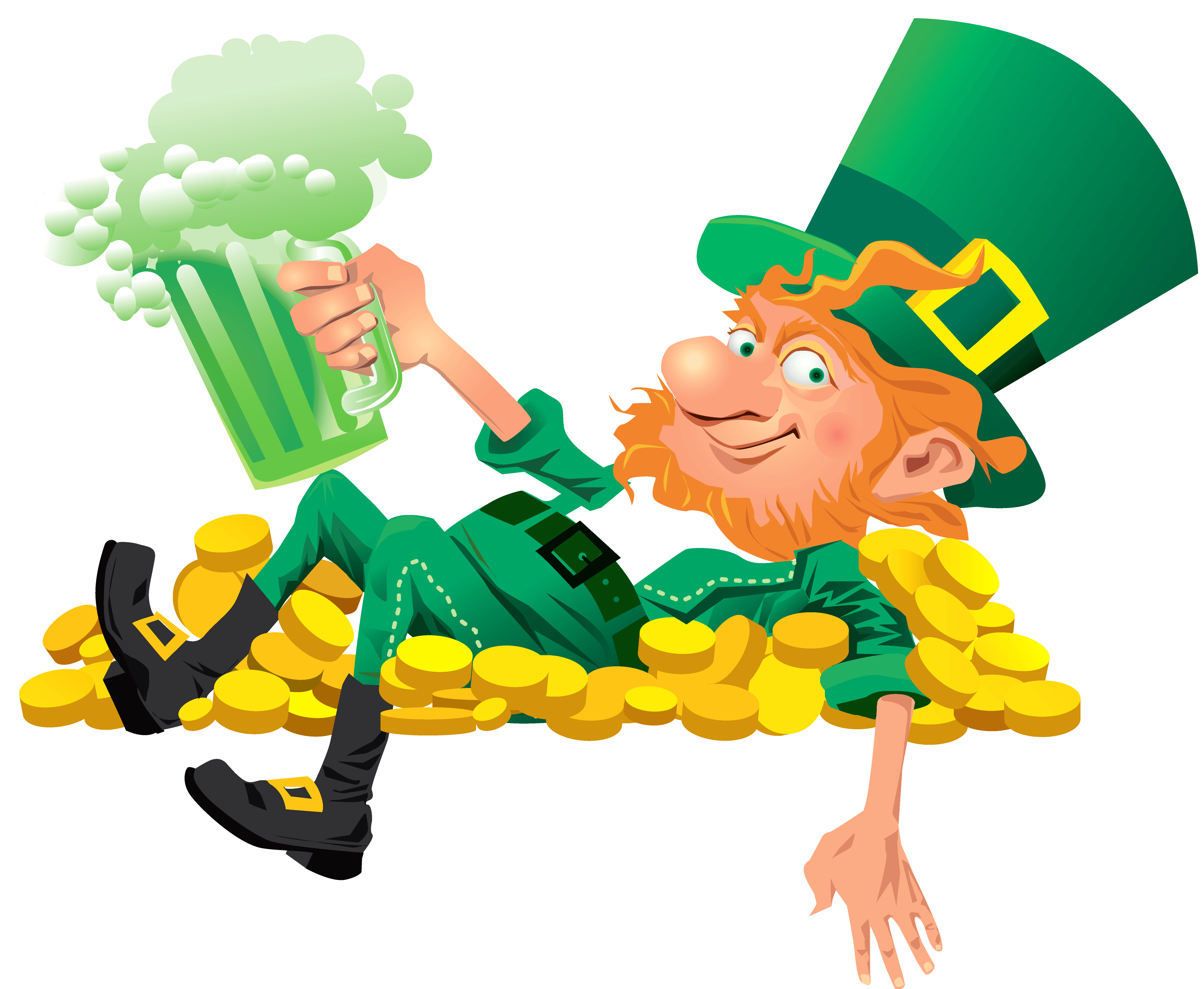 Graphic Free Patrick's Day Leprechaun Beer Wallpaper & Background Download