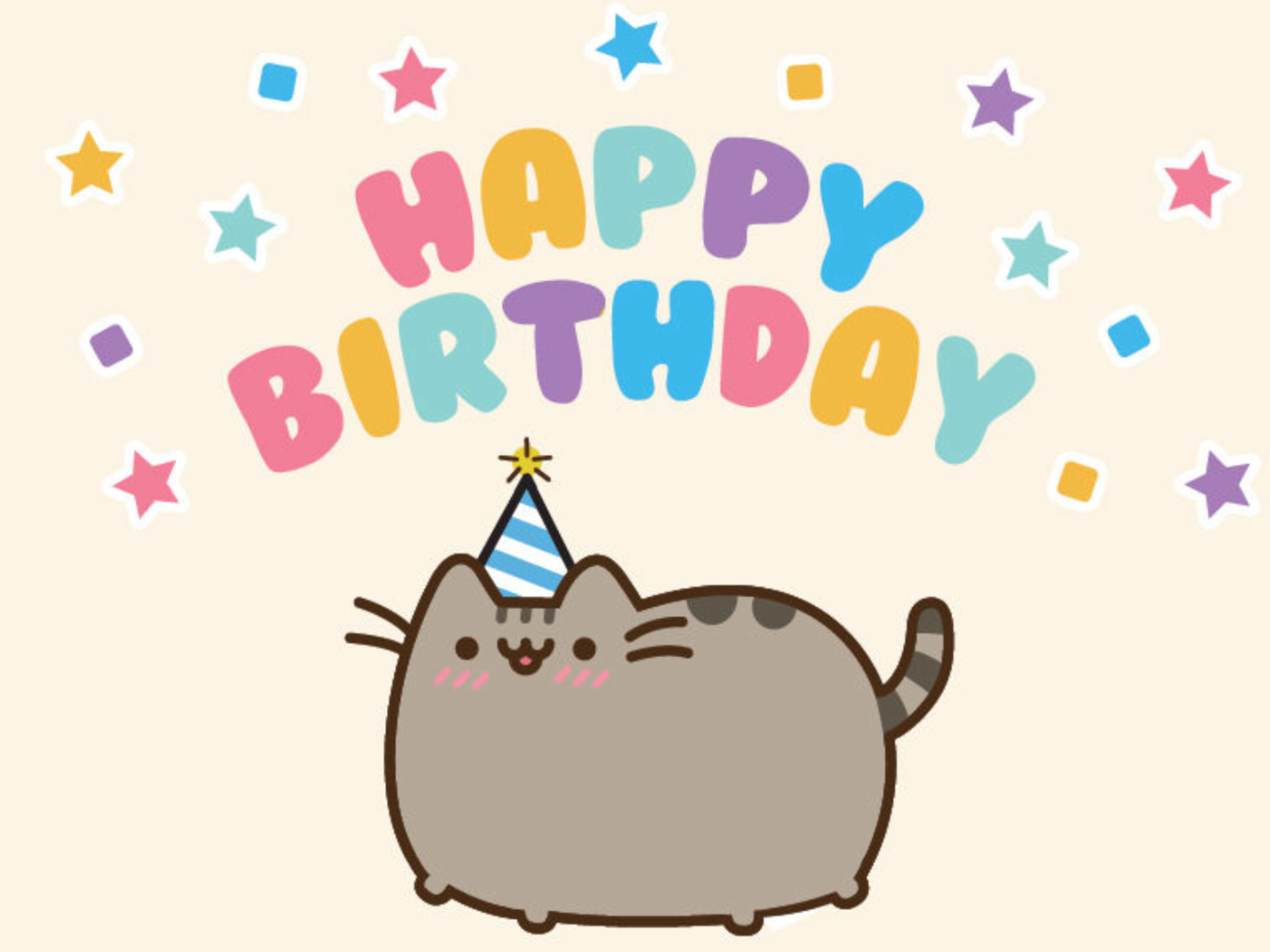 Journaling. Pusheen happy birthday, Happy birthday cat, Pusheen birthday