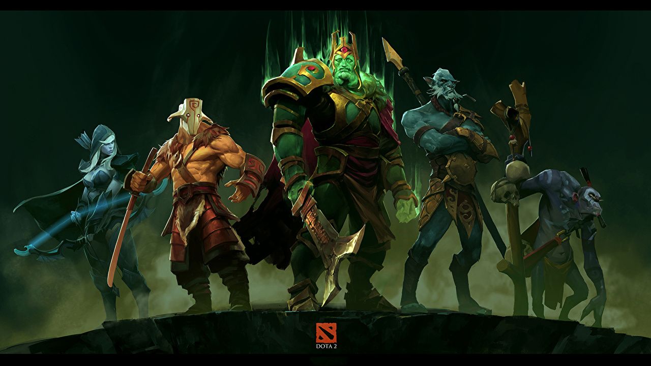 image DOTA 2 Juggernaut Drow Ranger Wraith King Witch Doctor