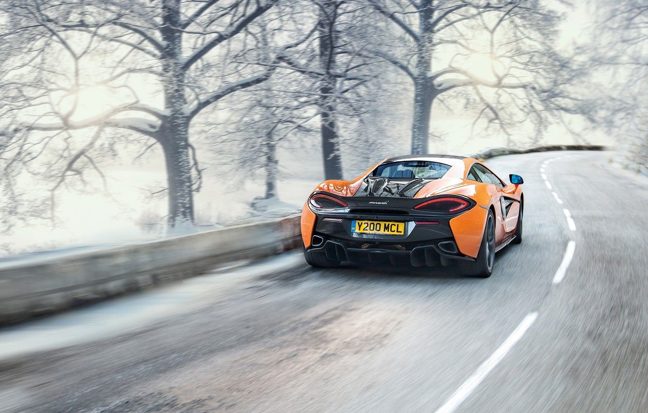 Wallpaper winter, supercar, McLaren 570S image for desktop, section суперкары