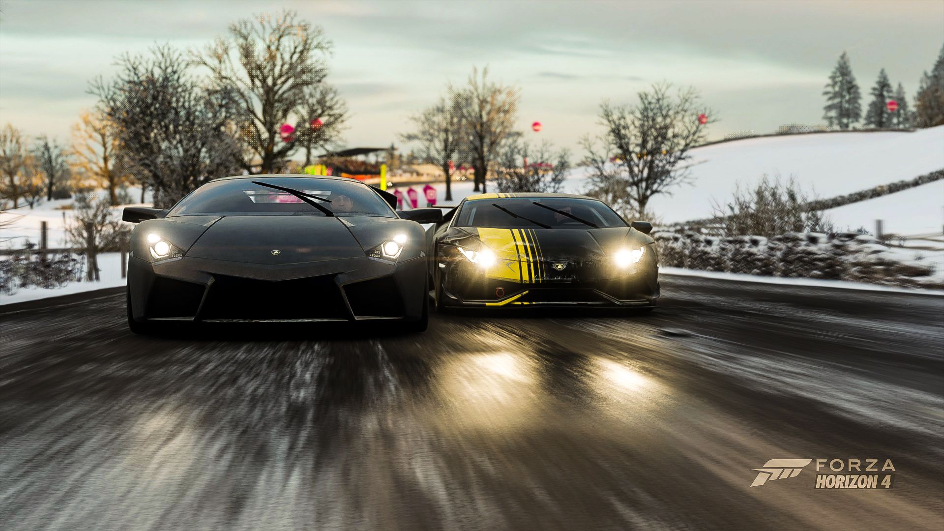 Supercars in the winter are a good time