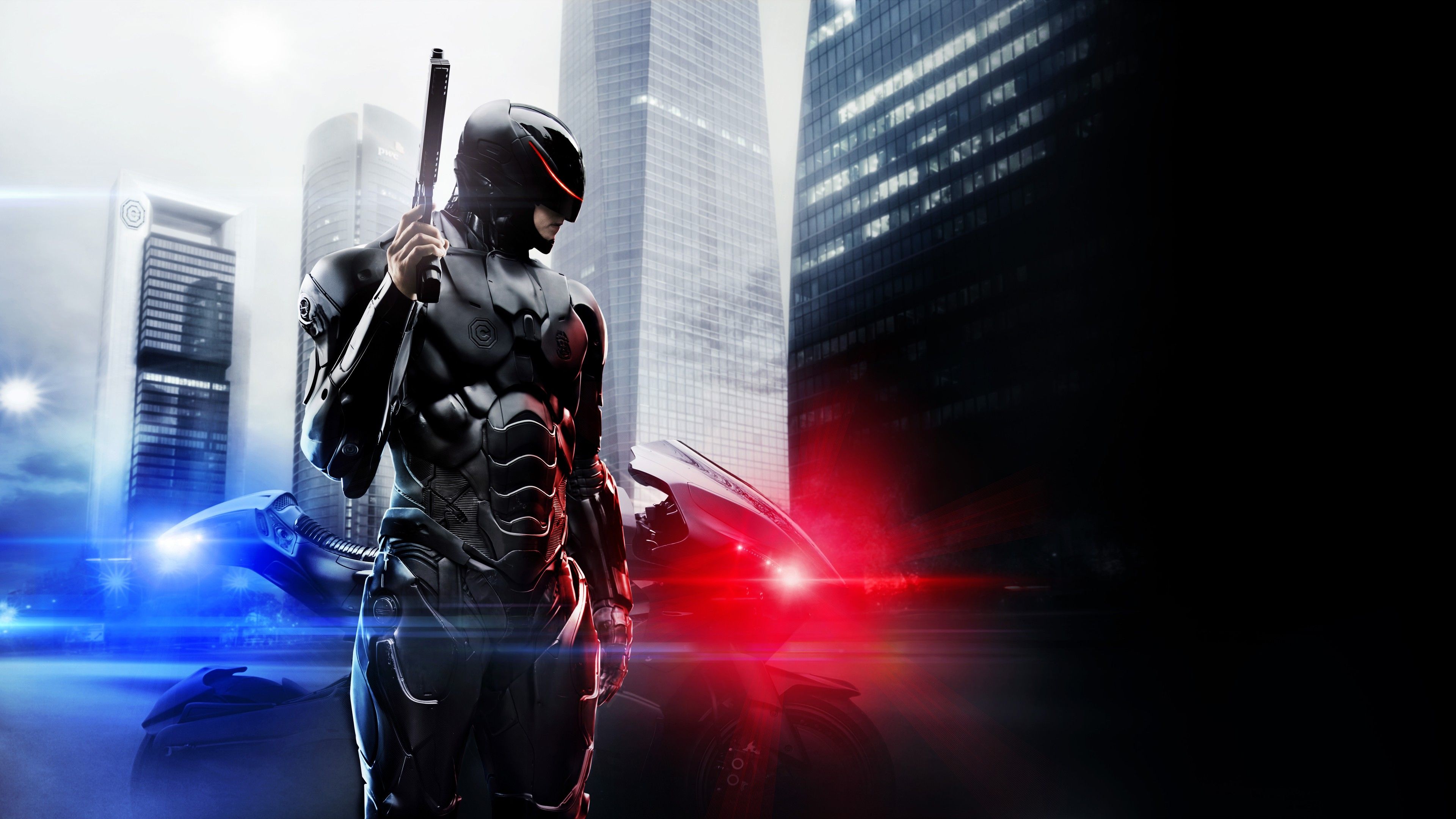 Wallpaper RoboCop, Joel Kinnaman, 8k, Movies