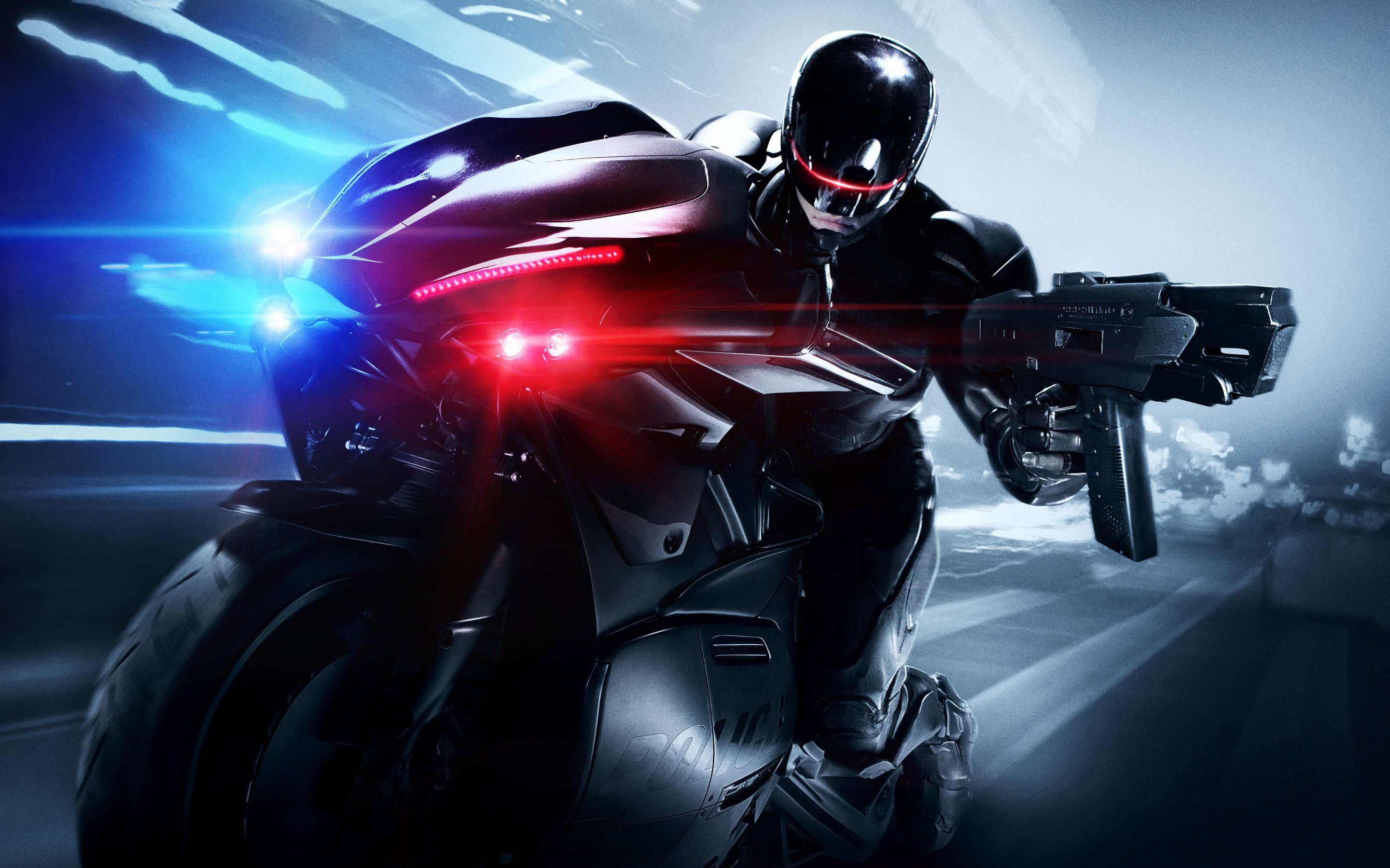 RoboCop 2014, Joel Kinnaman, Bike wallpaper