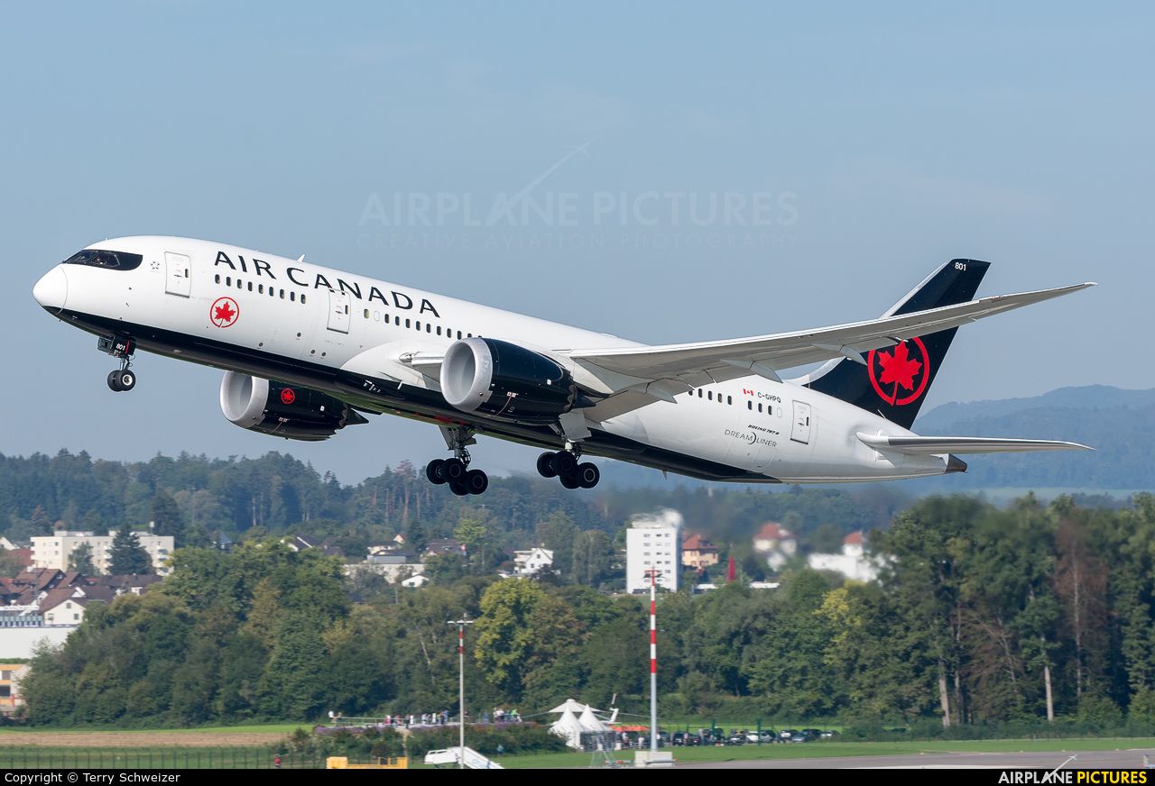 C GHPQ Canada Boeing 787 8 Dreamliner At Zurich. Photo ID 1263071