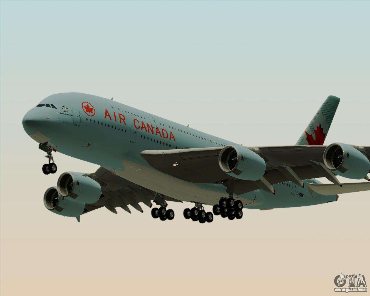 Airbus A380 800 Air Canada For GTA San Andreas