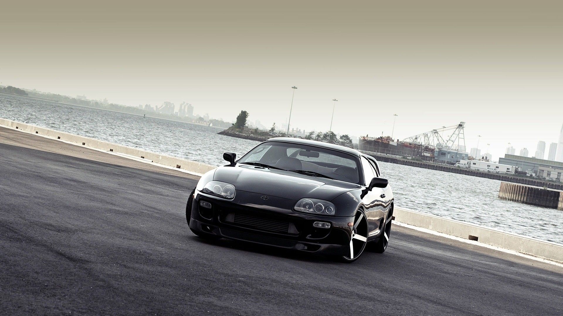 Black red dock cars sports Toyota outdoors vehicles supercars turbo Toyota Supra automotive automobiles exotic cars supra mkIV Toyota Supra Turbo wallpaperx1080