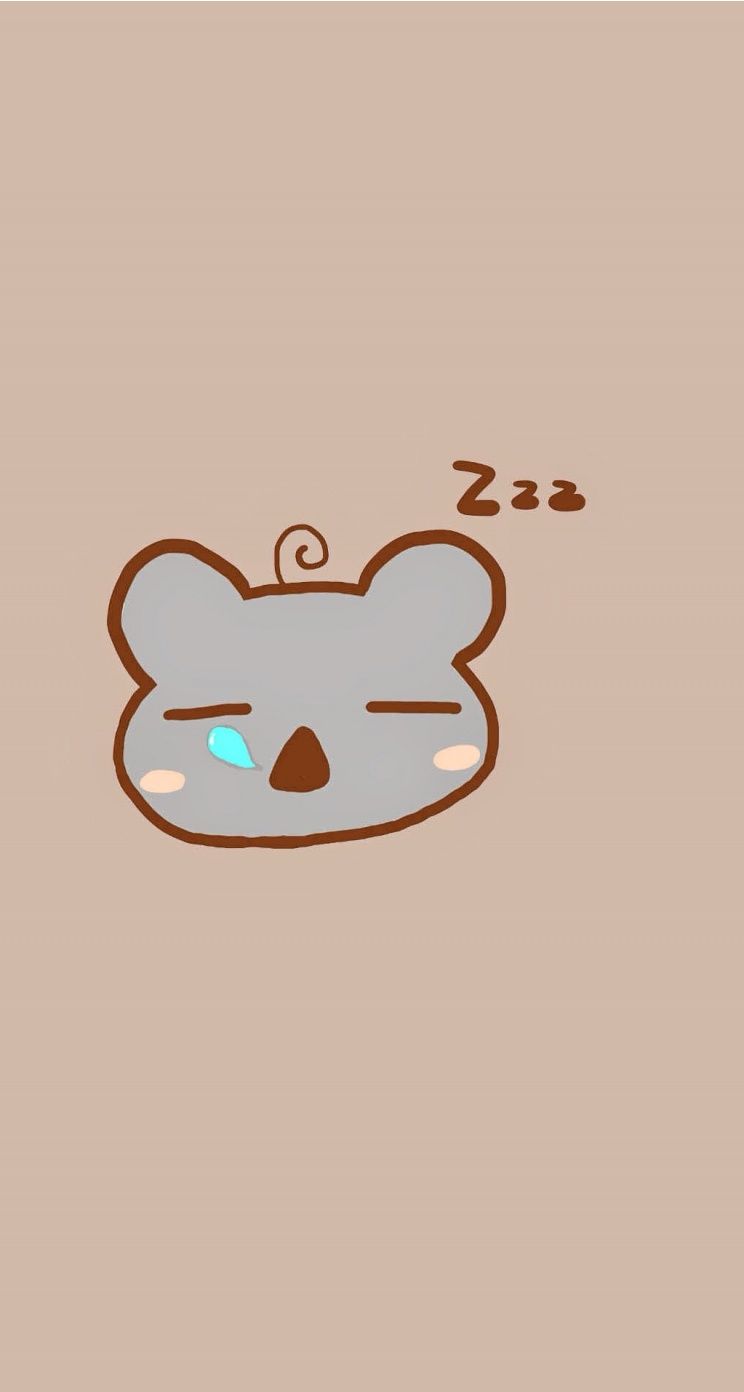 Sleeping bear. Sleepy animals, Cute drawings, Wallpaper