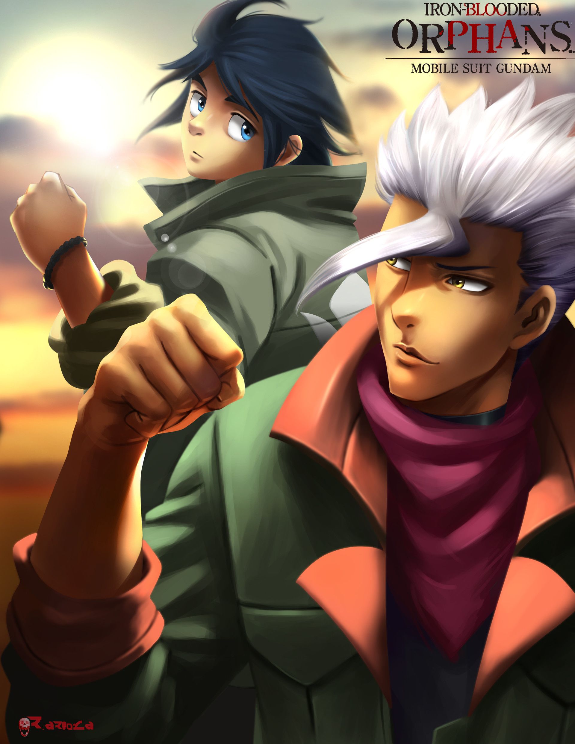 Mikazuki Augus and Orga Itsuka, Raymond Ariola