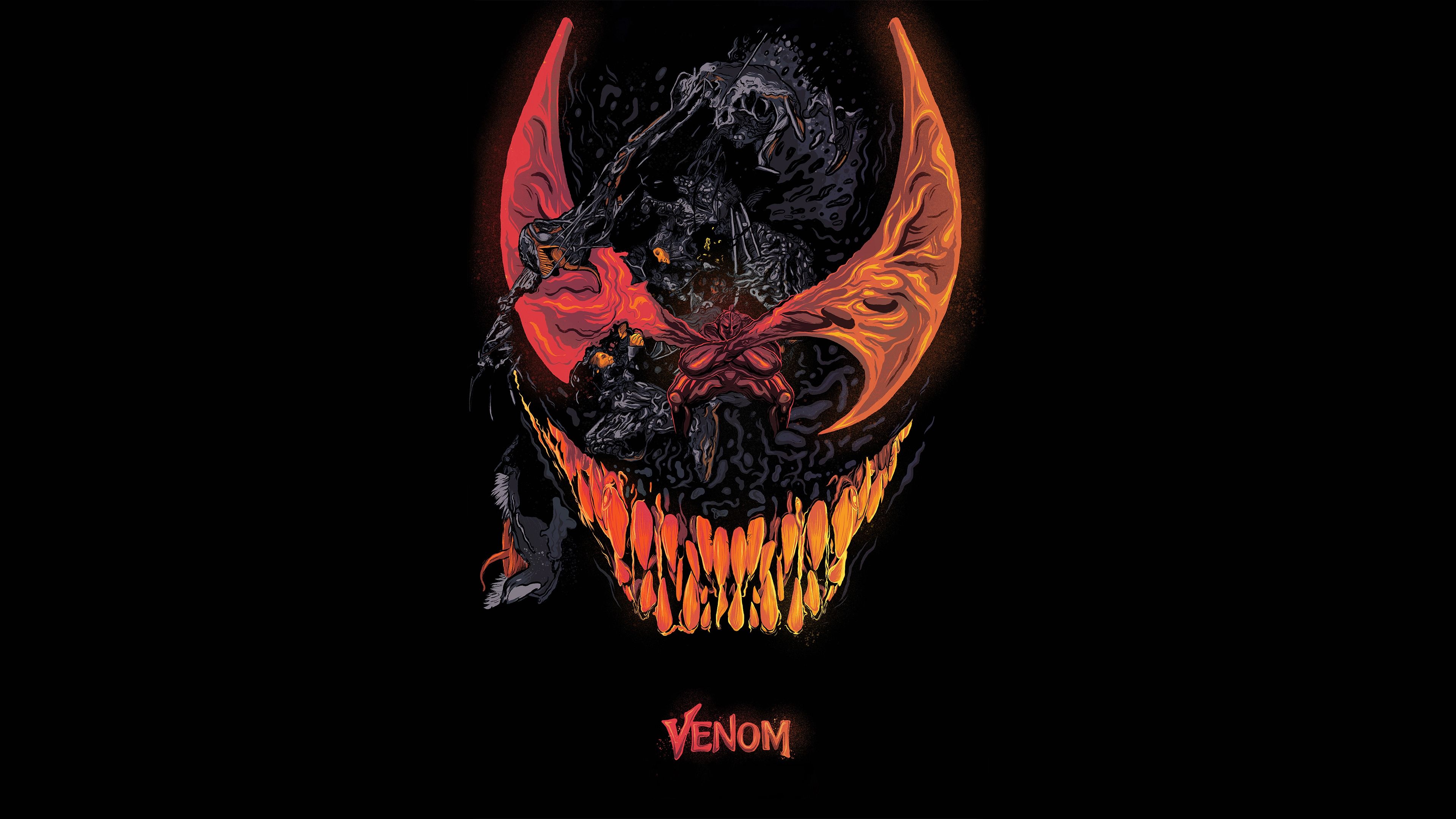 Dark Venom Wallpaper 4K